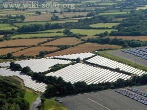 Solar park serving the Toyota plant in Derby, UK